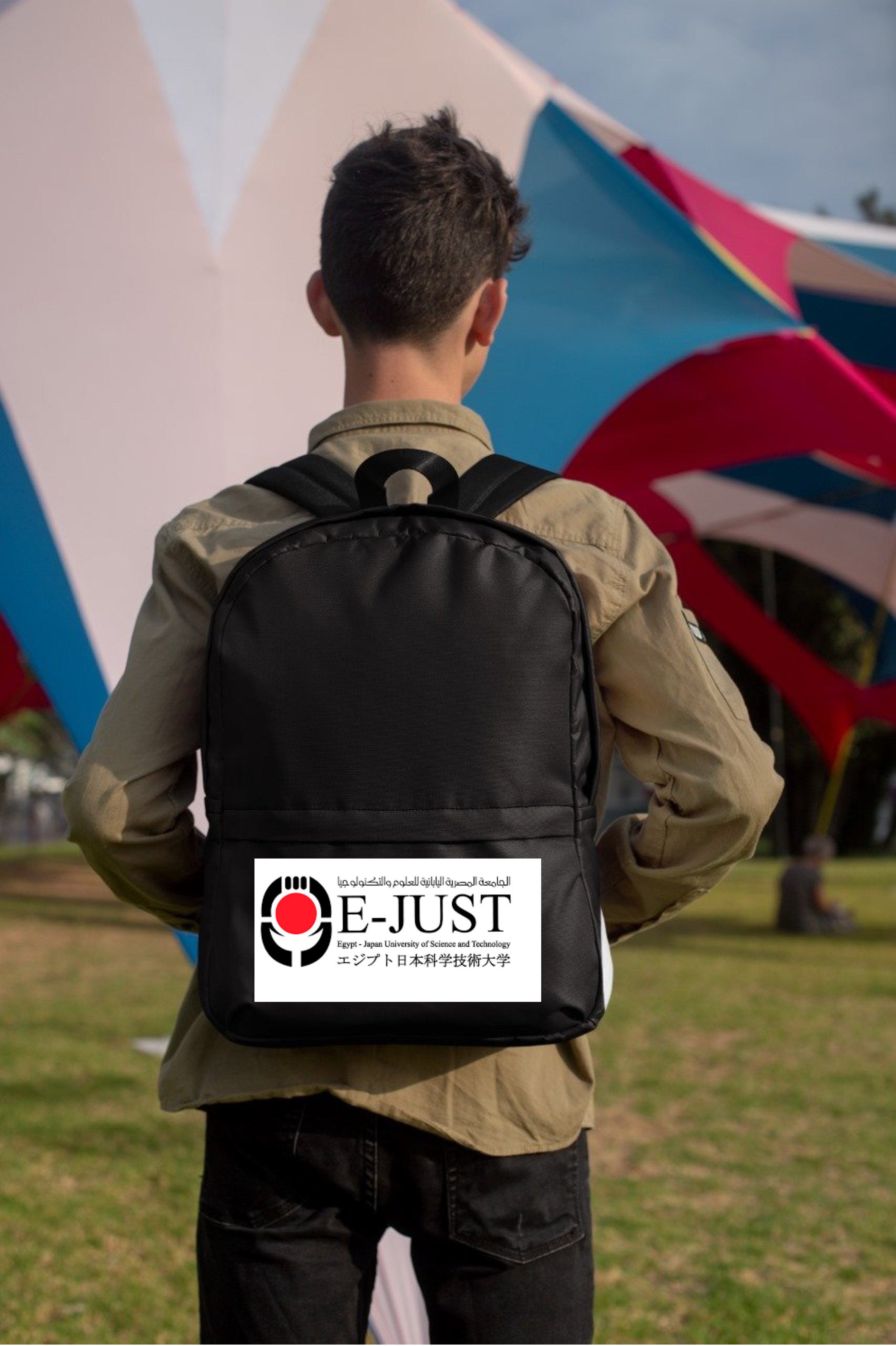 ejust Art Back Bag black